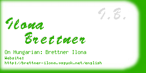 ilona brettner business card